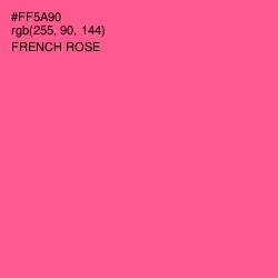 #FF5A90 - French Rose Color Image